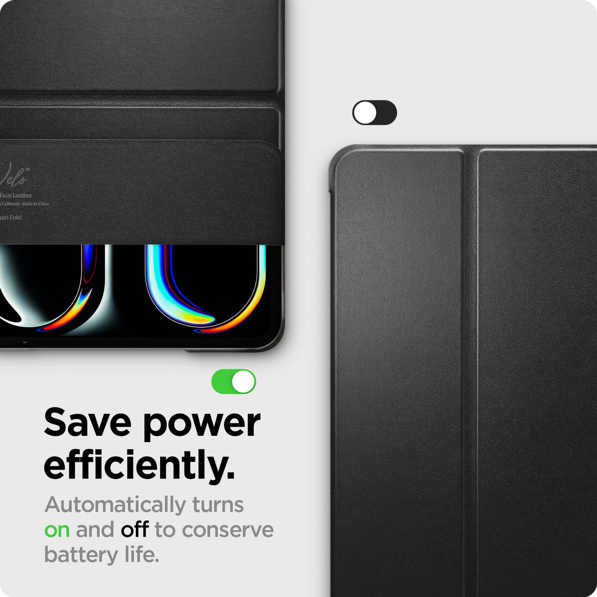 Smart Fold Full Cover Folio Case Compatible with iPad Pro 13inch