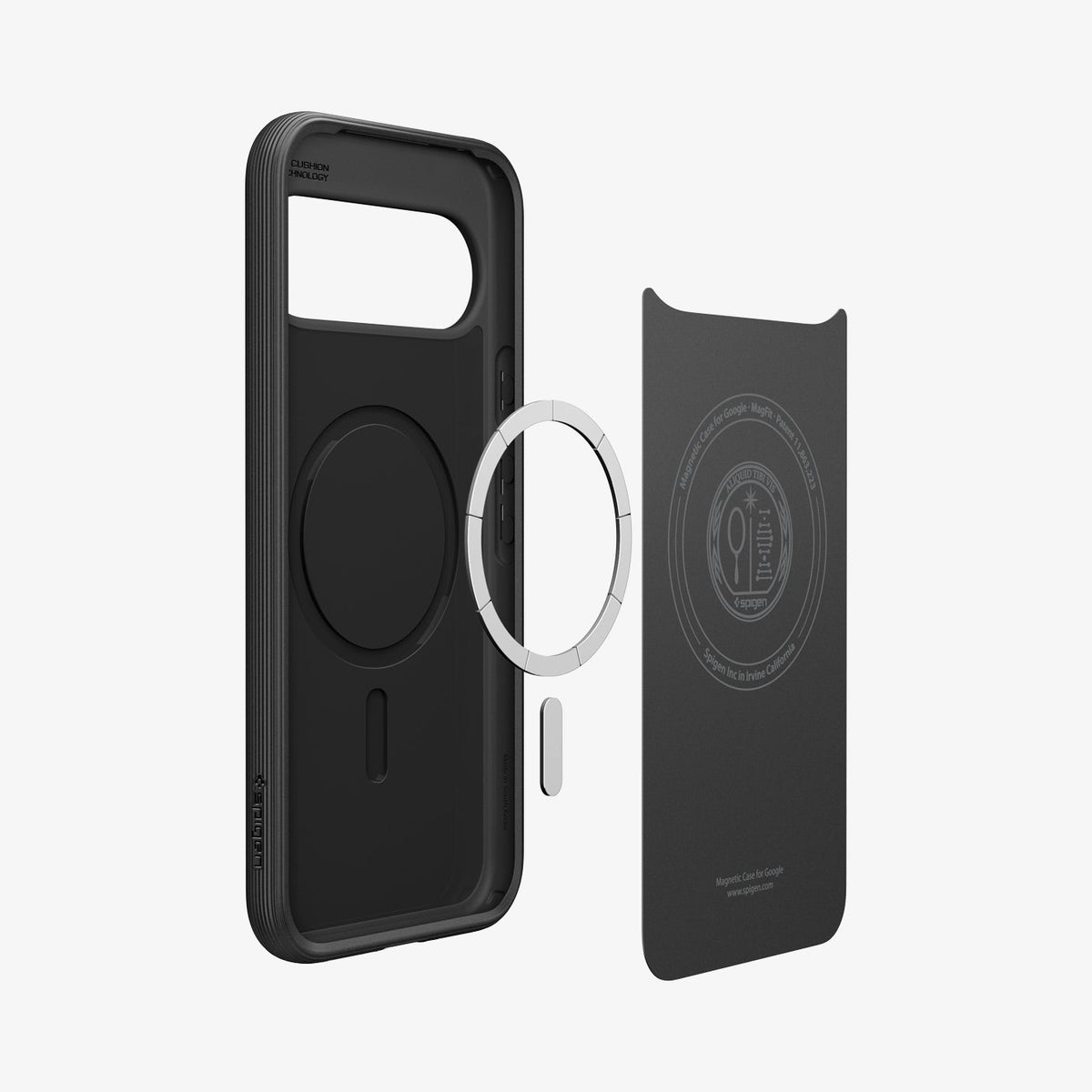 Spigen Cover Parallax MagFit Per Google Pixel 10/10 Pro: Custodia Con Motivo 3D, Supporto MagSafe E PixelSnap | Antiurto, Antiscivolo, Colore Blu Verde - 4