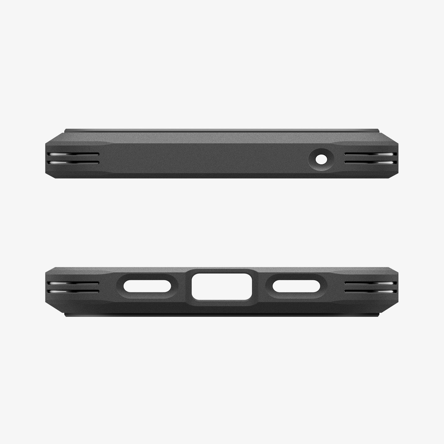 ACS09728 - Pixel 10 Pro XL  Tough Armor AI (MagFit) in black showing the top and bottom of case