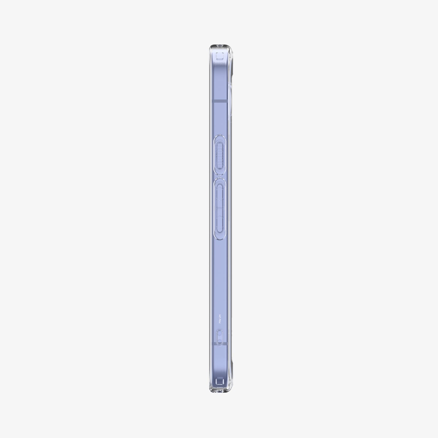 ACS09042 - Pixel 9a Case Ultra Hybrid in Crystal Clear showing the side