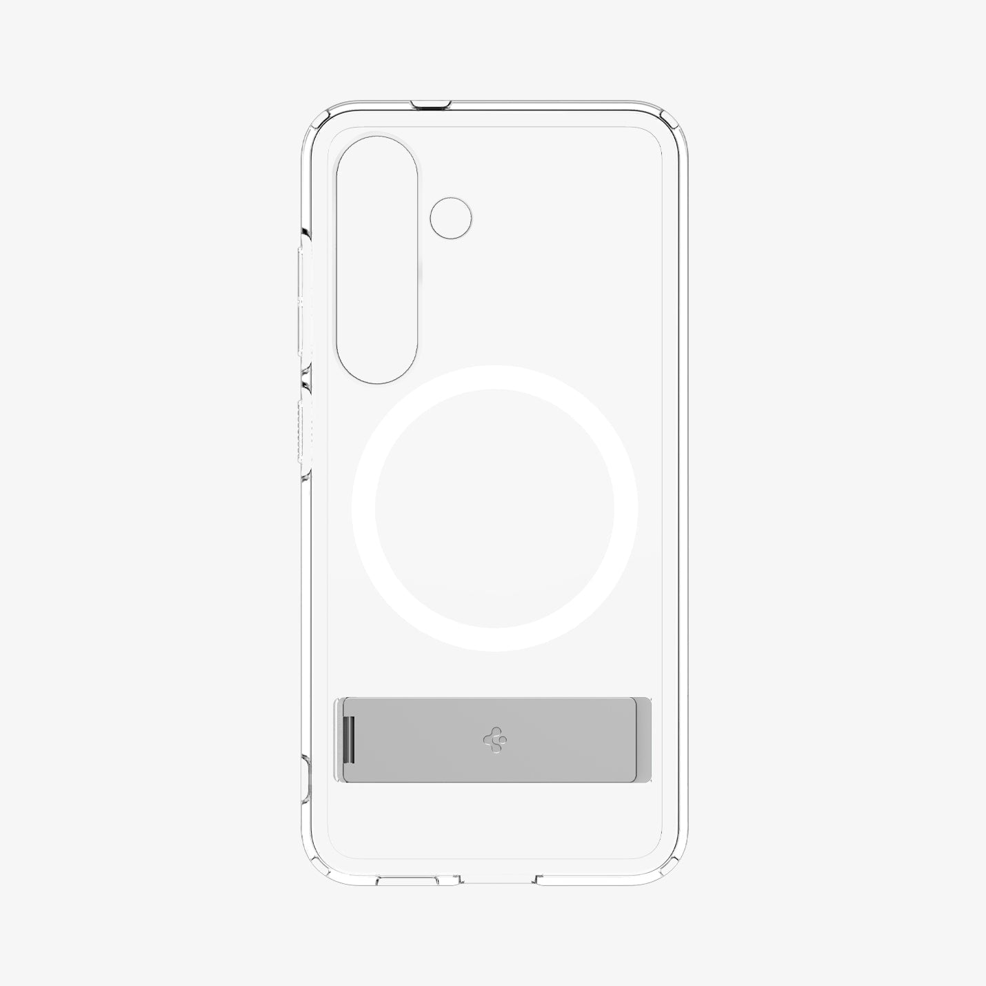 ACS09026 - Galaxy S25 Case Ultra Hybrid S in Clear White showing the front without phone in case