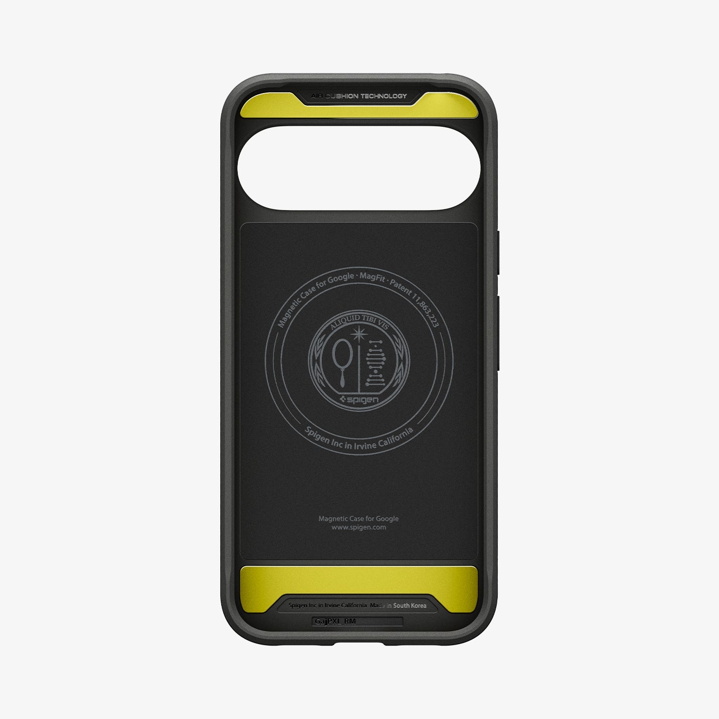 ACS09721 - Pixel 10 Pro XL Case Rugged Armor (MagFit) in black showing the inside of case