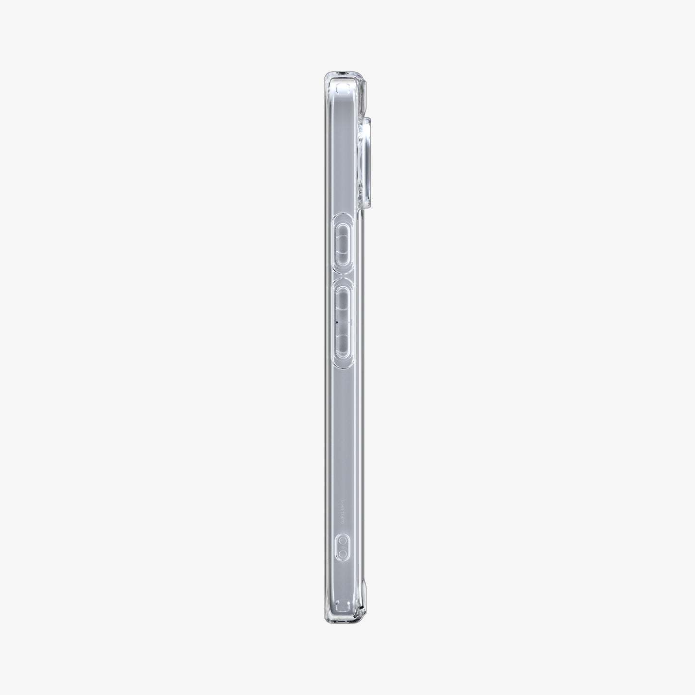 ACS09738 - Pixel 10 Pro XL Case Ultra Hybrid in crystal clear showing the side
