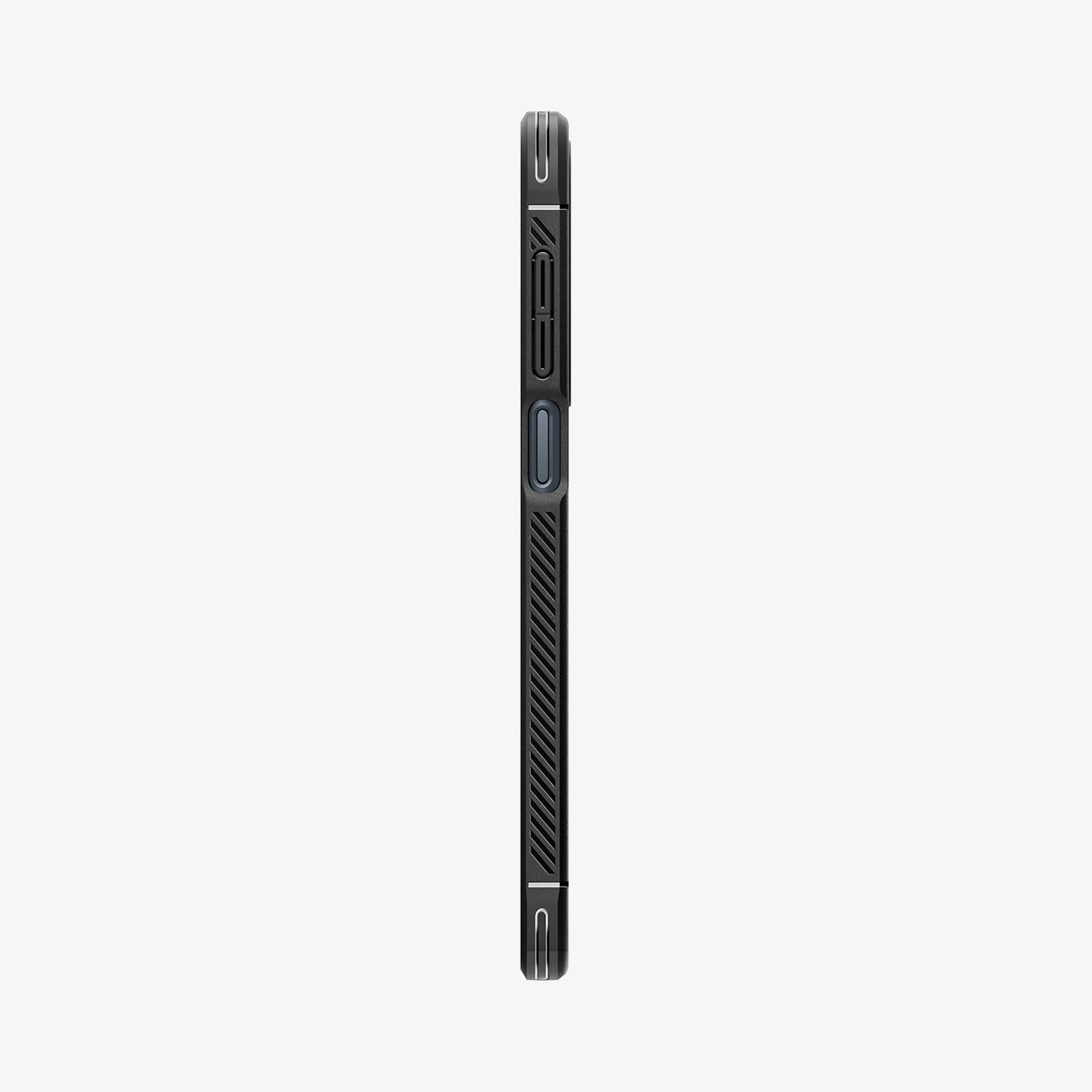 ACS08891 - Galaxy A16 5G Case Rugged Armor in Matte Black showing the side