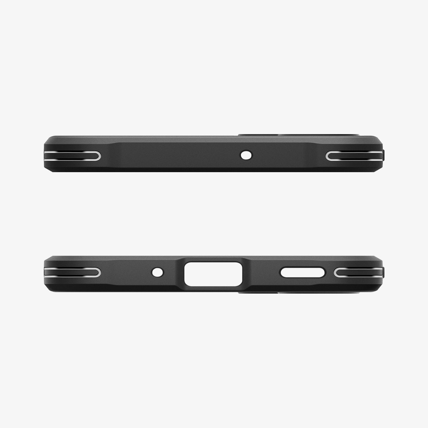 ACS08891 - Galaxy A16 5G Case Rugged Armor in Matte Black showing the top and bottom