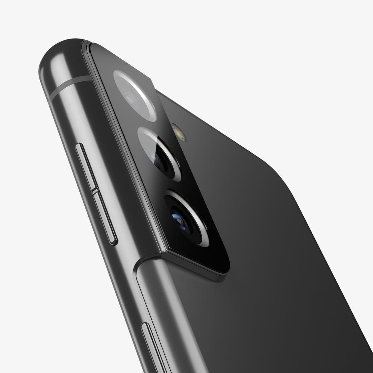 AGL04146 - Galaxy S22 5G Galaxy S22 Plus 5G Optik Lens Protector in black showing a close up of the lens protector