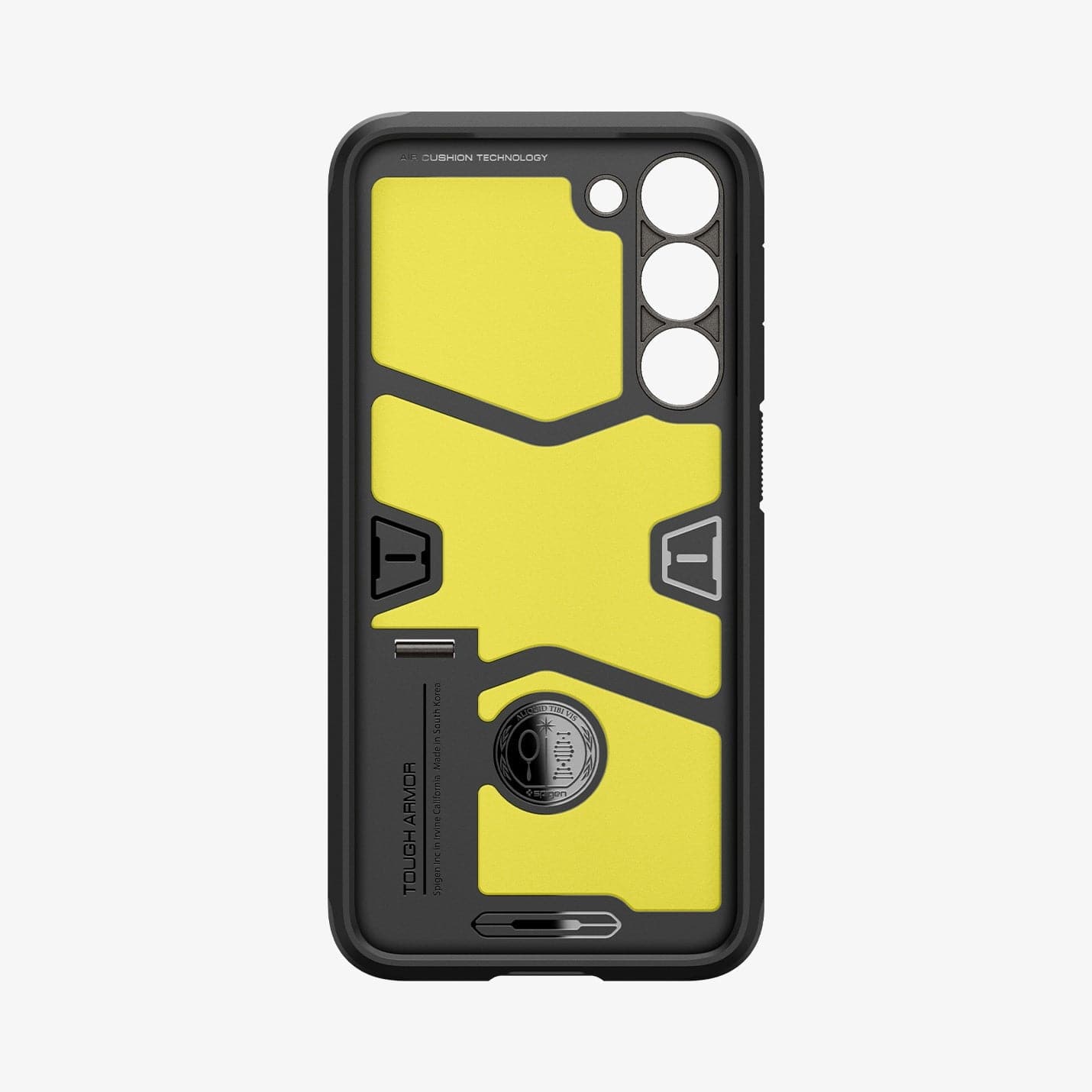 ACS05673 - Galaxy S23 Plus Case Tough Armor in gunmetal showing the inside of case