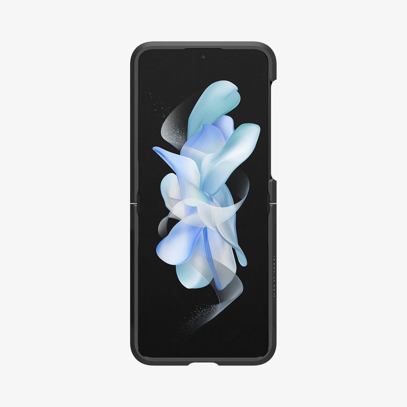 ACS05111 - Galaxy Z Flip 4 Case Tough Armor in black showing the front with device fully opened