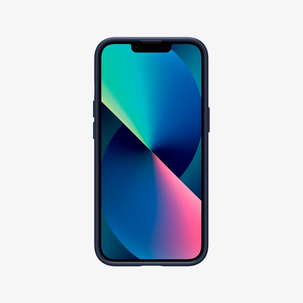 ACS03307 - iPhone 13 Mini Case Thin Fit in navy blue showing the front