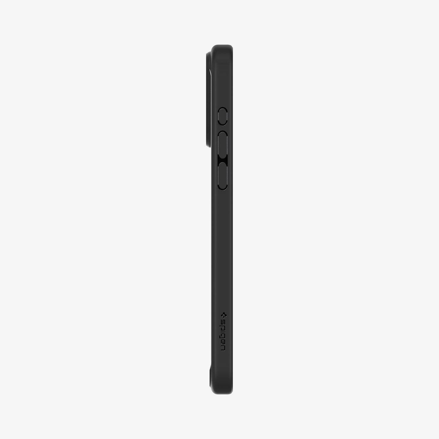 ACS06568 - iPhone 15 Pro Max Case Ultra Hybrid in frost black showing the side with volume controls