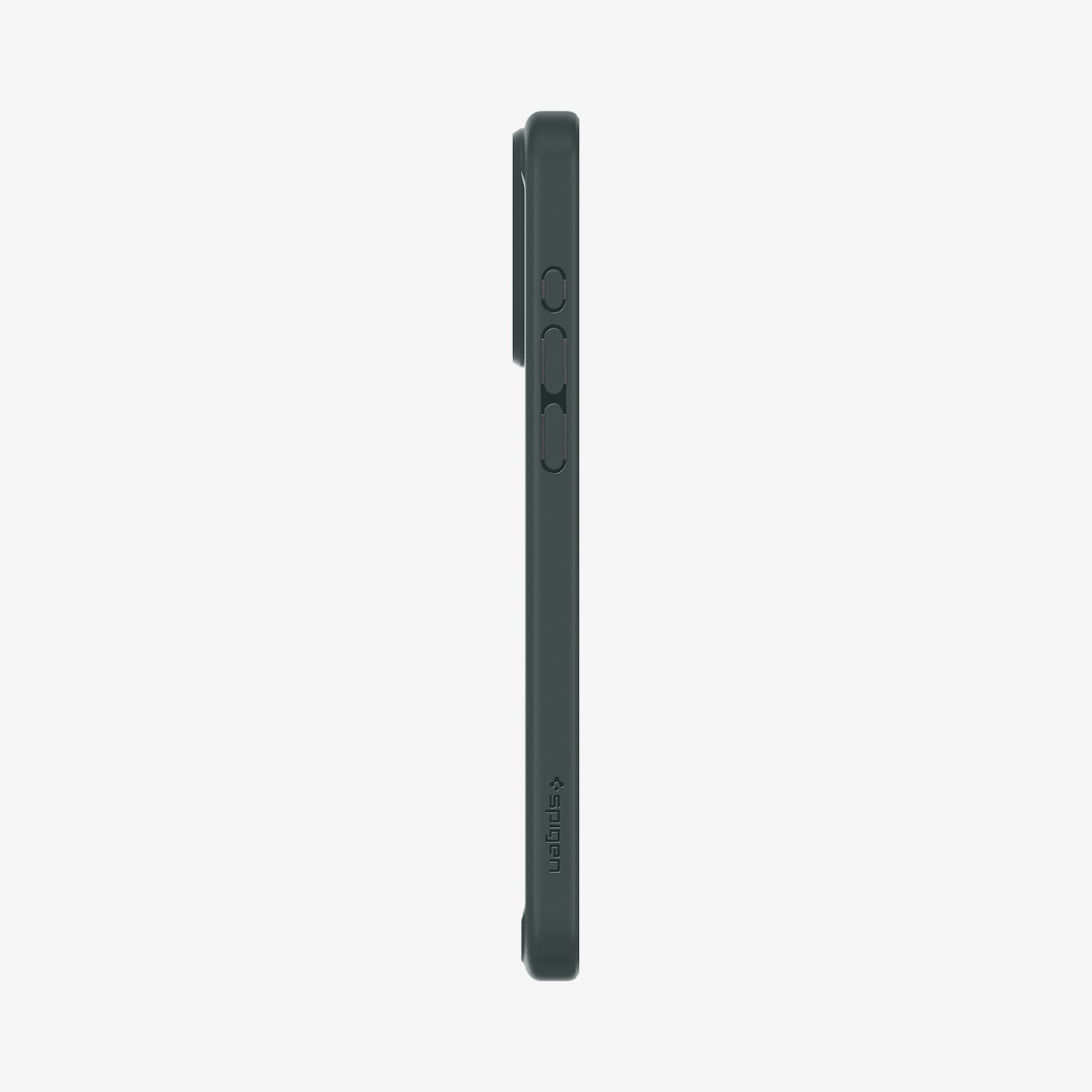 ACS06569 - iPhone 15 Pro Max Case Ultra Hybrid in frost green showing the side with volume controls