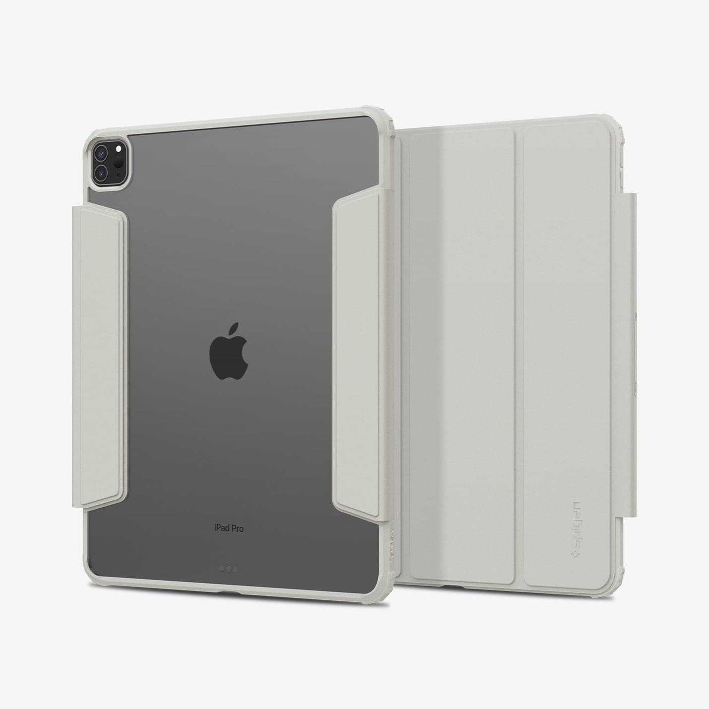 ACS06076 - iPad Pro 12.9" Case Air Skin Pro in gray showing the back and front