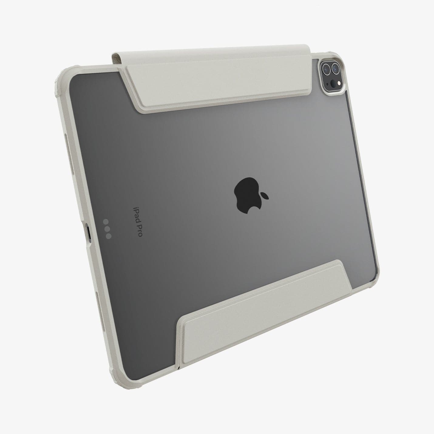 ACS06076 - iPad Pro 12.9" Case Air Skin Pro in gray showing the back and bottom
