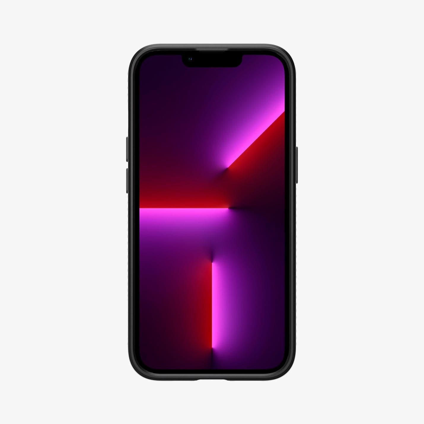 ACS03258 - iPhone 13 Pro Case Liquid Air in matte black showing the front