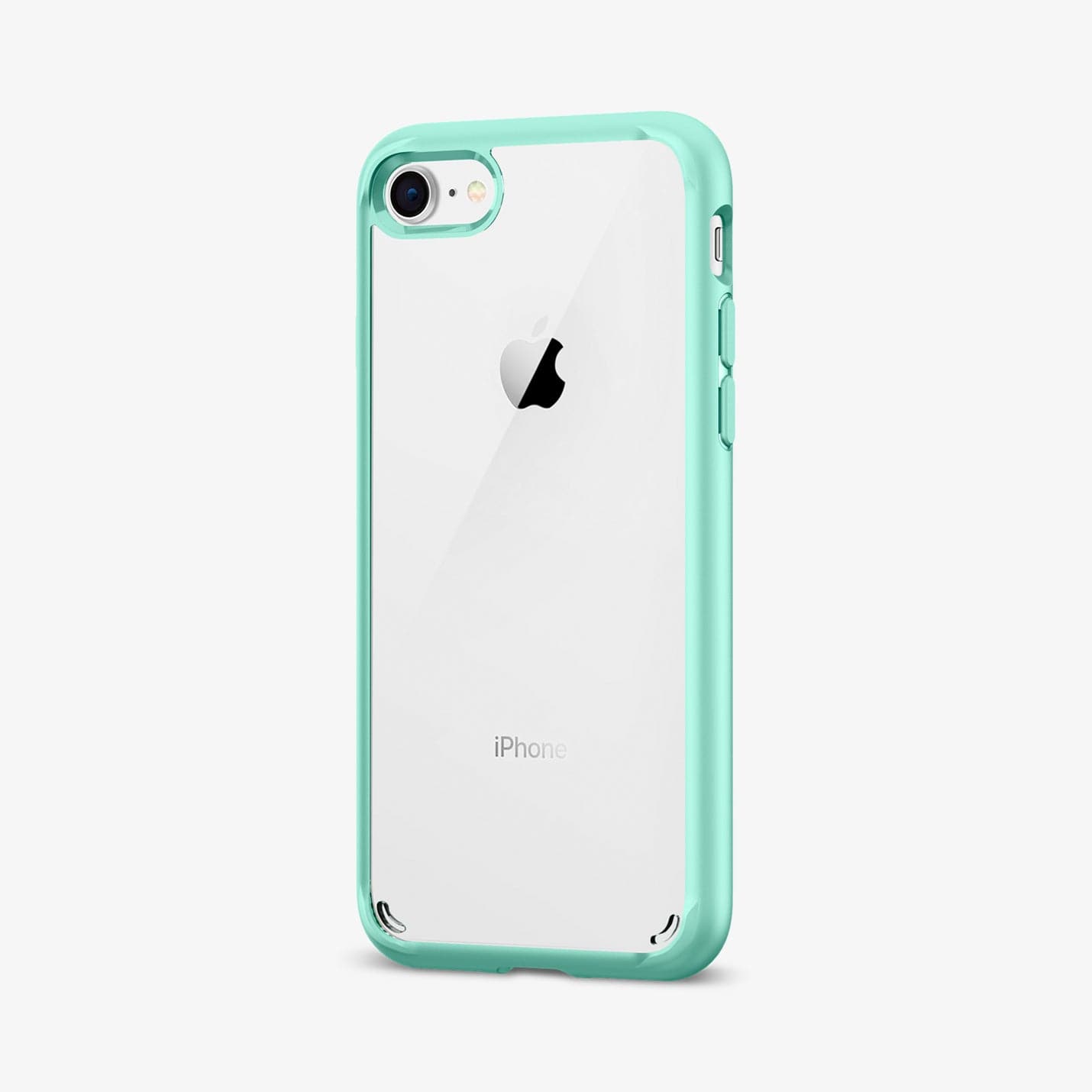 042CS20925 - iPhone 8 Series Ultra Hybrid Case in Mint showing the back, partial side