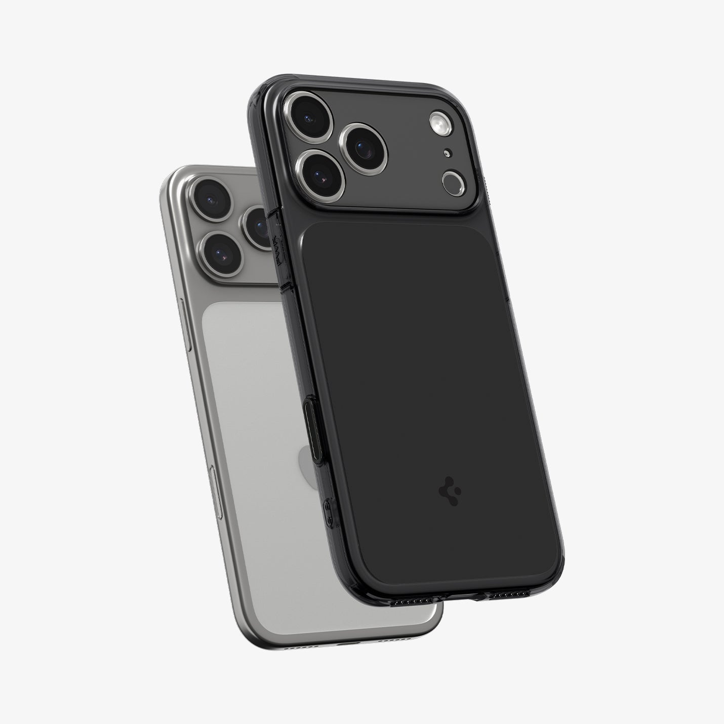 ACS10078 - iPhone 17 Pro Ultra Hybrid T (MagFit) in Matte Black showing the inner layer hovering from the case