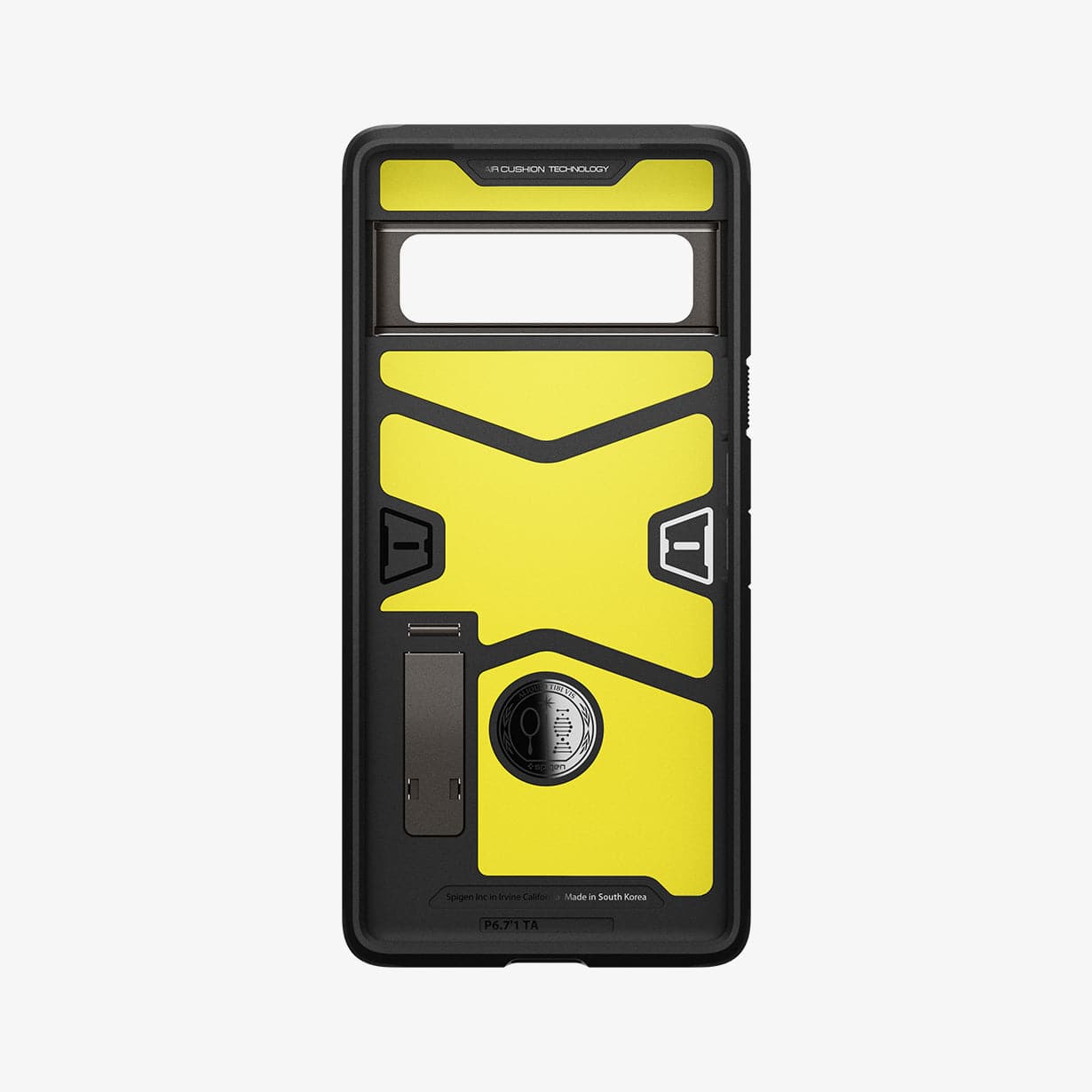 ACS03462 - Pixel 6 Pro Case Tough Armor in gunmetal showing the inside of case