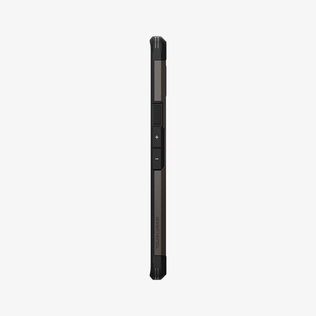 ACS03462 - Pixel 6 Pro Case Tough Armor in gunmetal showing the side with volume controls