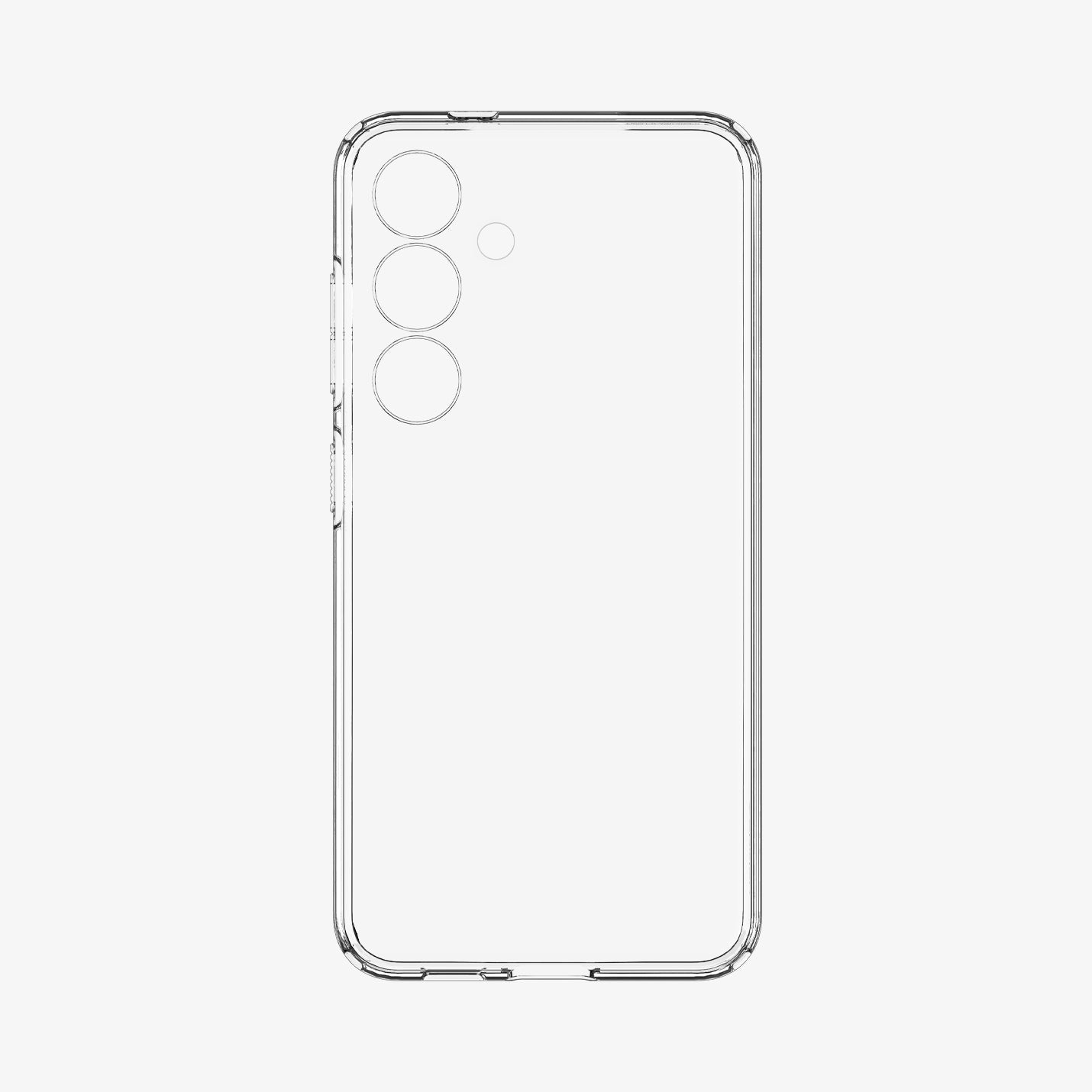 ACS07323 - Galaxy S24 Plus Case Liquid Crystal in Crystal Clear showing the inner of a transparent case