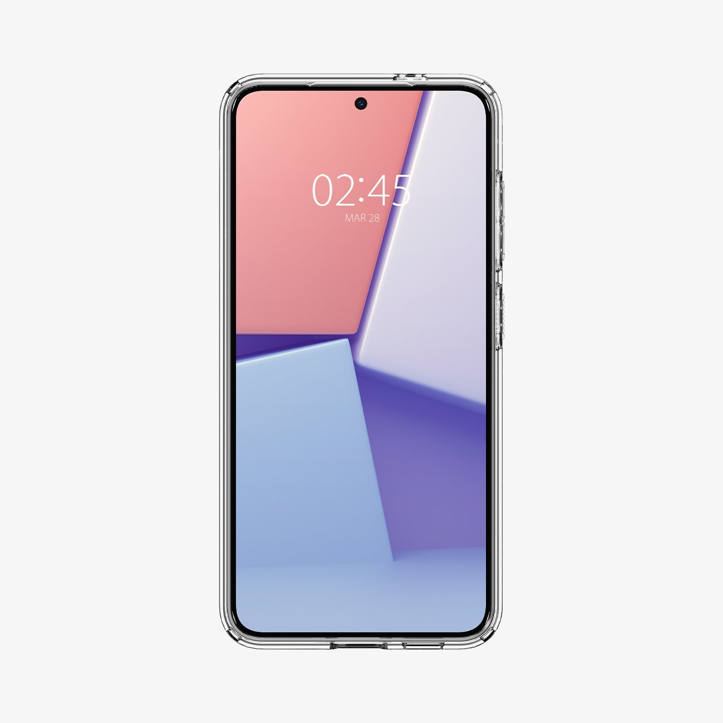 ACS07323 - Galaxy S24 Plus Case Liquid Crystal in Crystal Clear showing the front