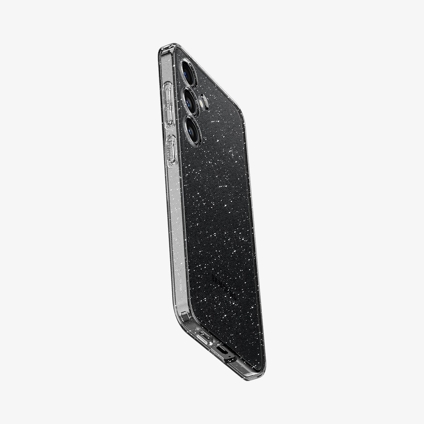 ACS07325 - Galaxy S24 Plus Case Liquid Crystal Glitter in Crystal Quartz showing the back and partial sides