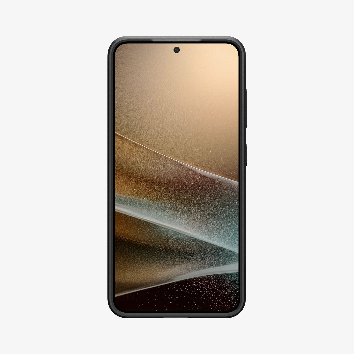 ACS08979 - Galaxy S25 Plus Case Liquid Air in Matte Black showing the
front