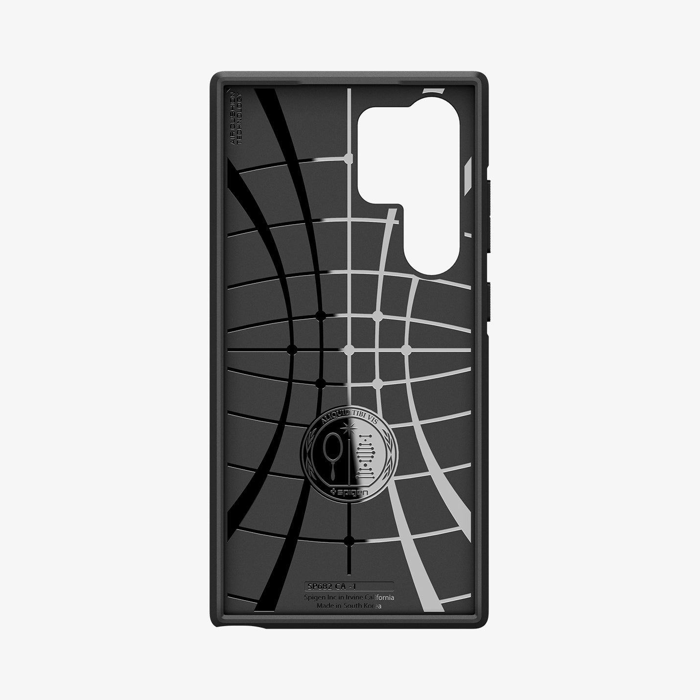 ACS07194 - Galaxy S24 Ultra Case Core Armor in Matte Black showing the inner case with spider web pattern