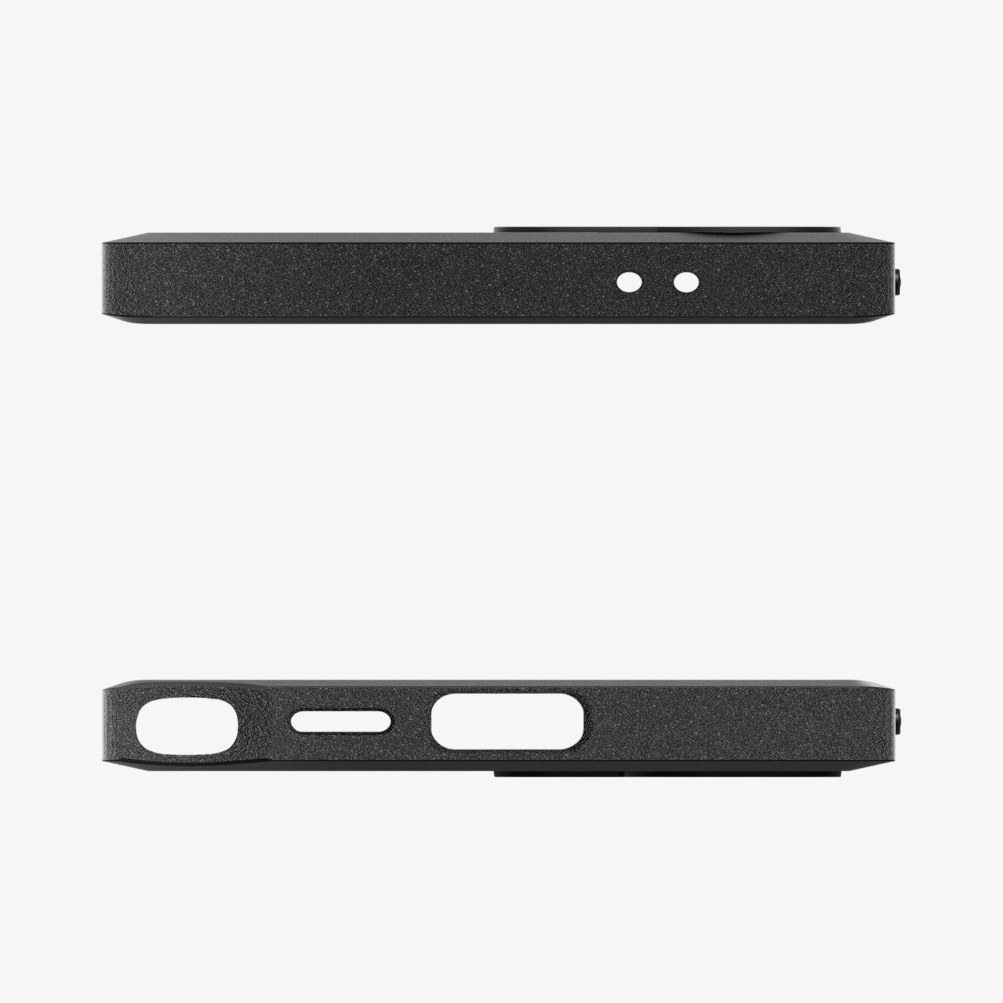 ACS07194 - Galaxy S24 Ultra Case Core Armor in Matte Black showing the top and bottom