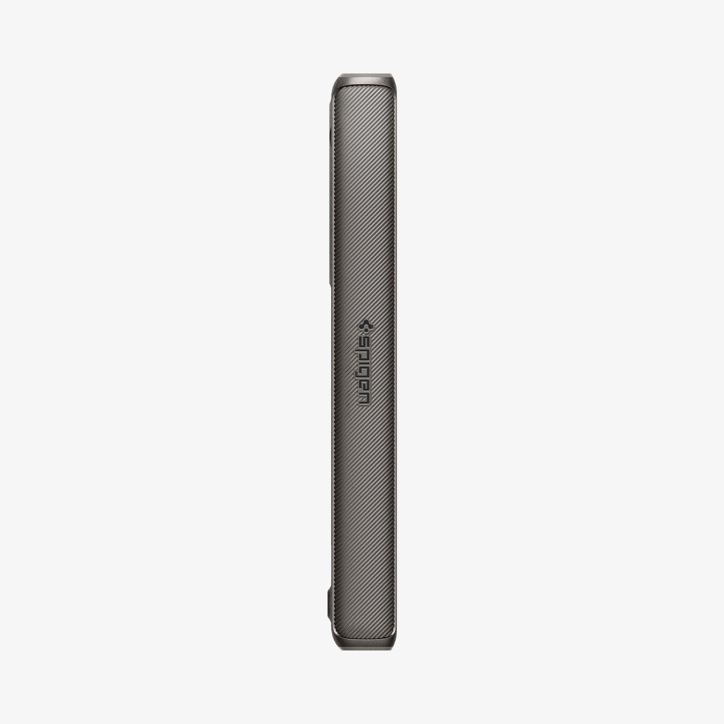 ACS07821 - Galaxy Z Fold 6 Case Slim Armor Pro in Gunmetal showing the hinge