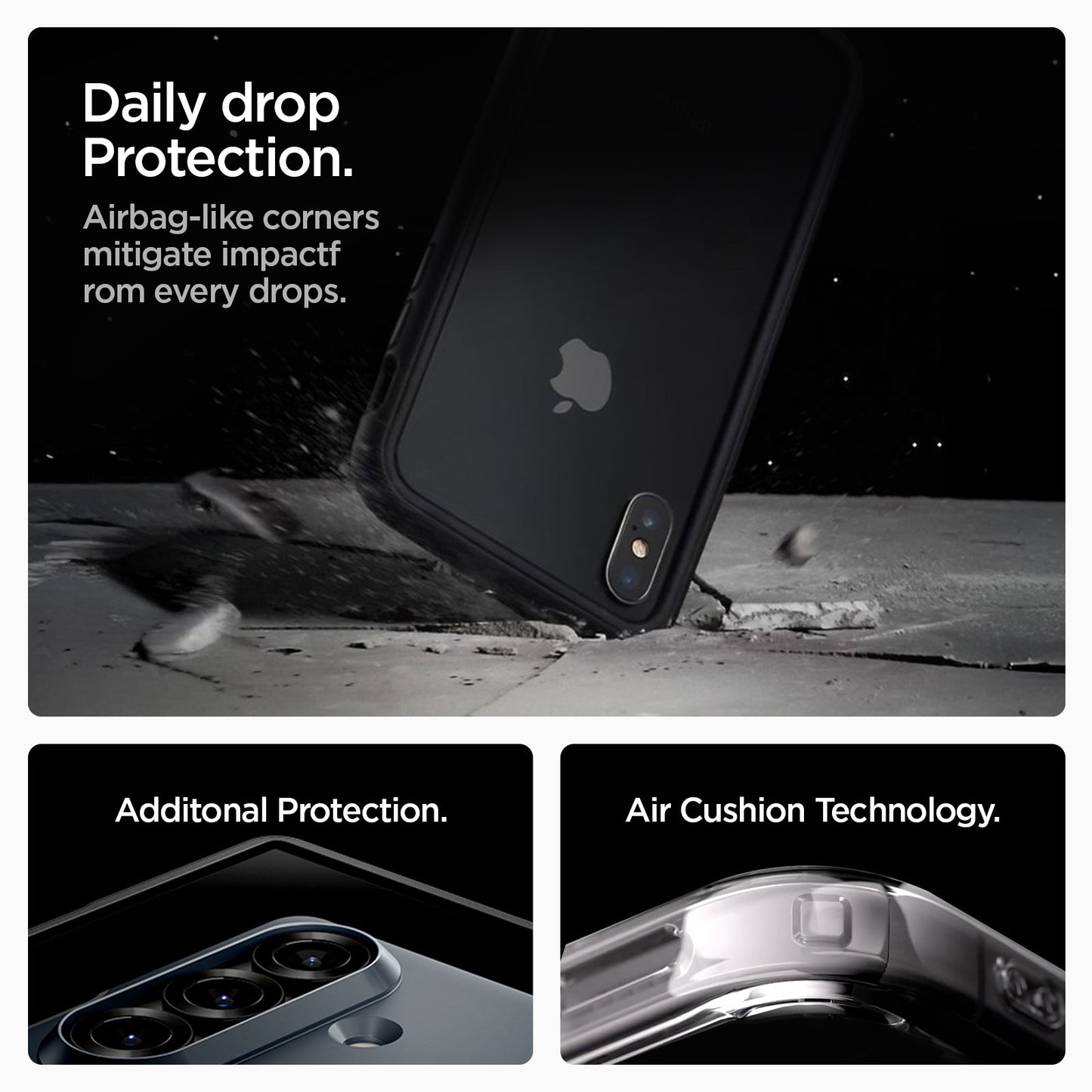ACS09552 - Galaxy Z Fold 7 - Slim Armor Pro (MagFit) in metal slate extreme protection. Impact foam disperses shock for superior protection. Air cushion technology.