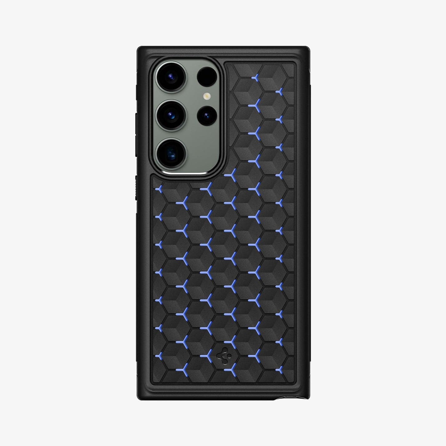 ACS05616 - Galaxy S23 Ultra Case Cryo Armor in matte black showing the back