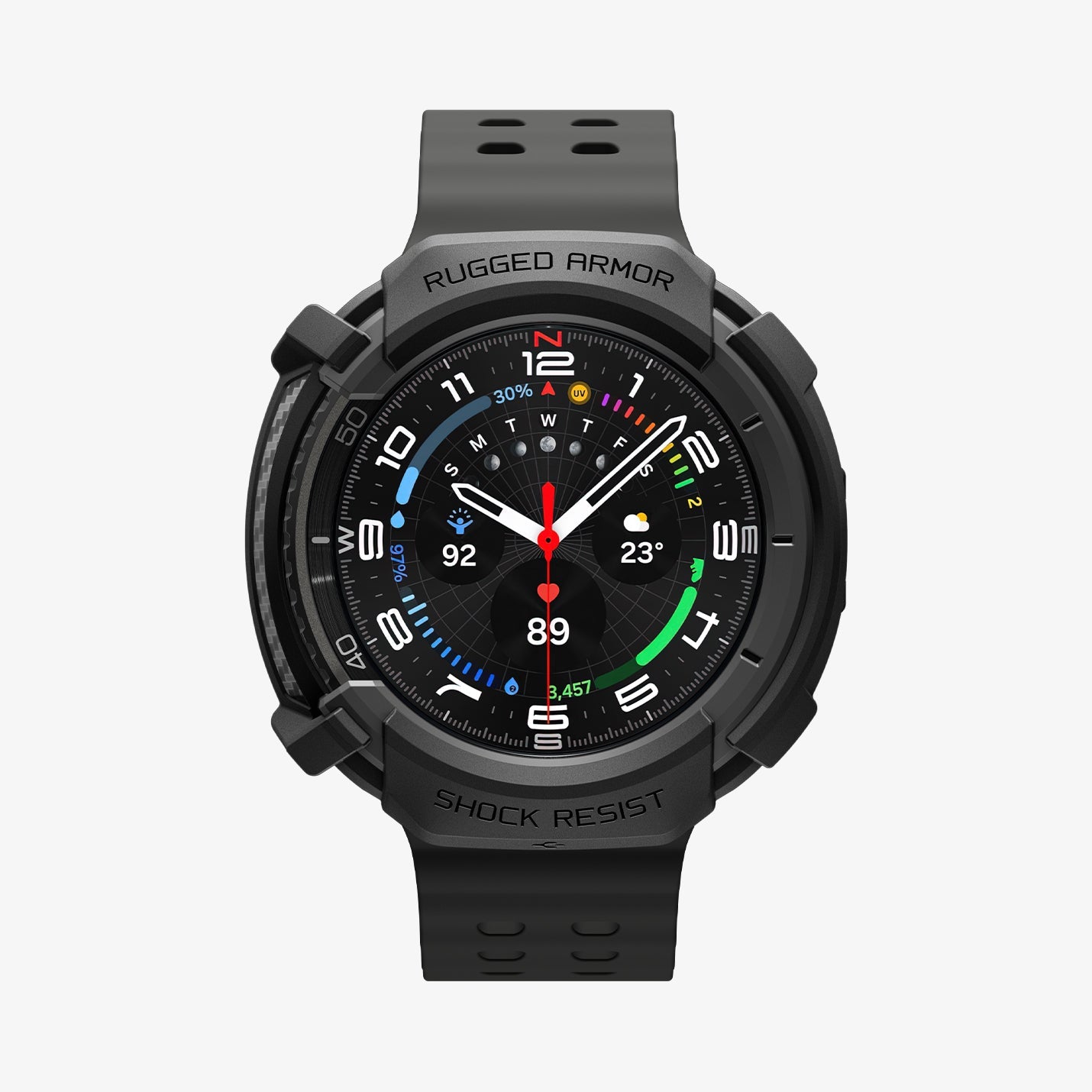 ACS10012 - Galaxy Watch 8 46mm Rugged Armor showing the front