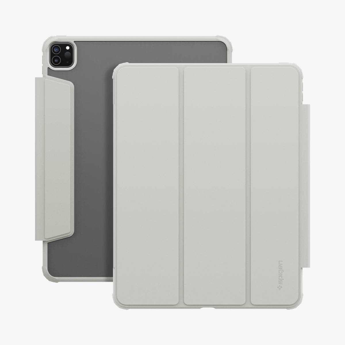 ACS06076 - iPad Pro 12.9" Case Air Skin Pro in gray showing the front and back