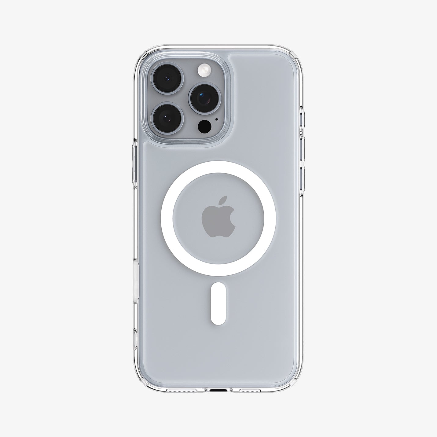 ACS08512 - iPhone 16 Pro Case Ultra Hybrid T (MagFit) in White showing the back