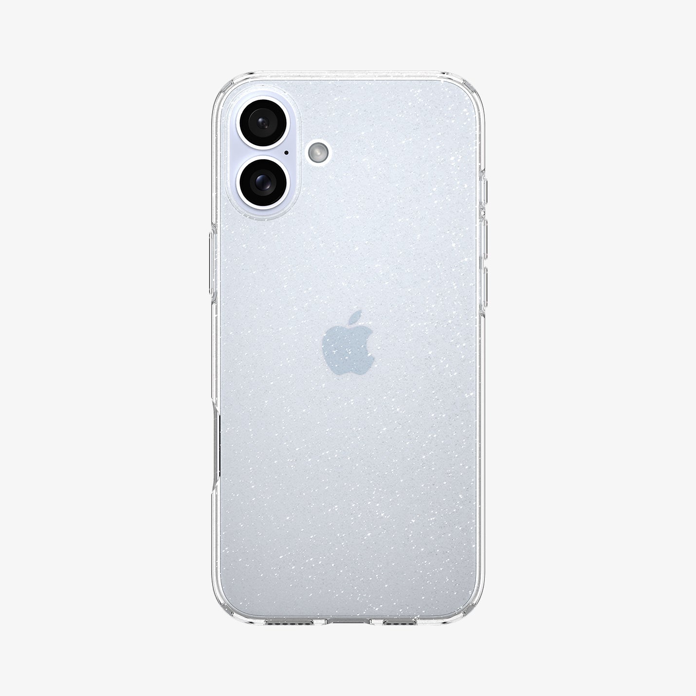 ACS08065 - iPhone 16 Plus Case Liquid Crystal Glitter in Crystal Quartz showing the back
