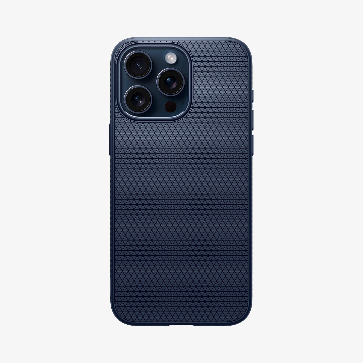 ACS06563 - iPhone 15 Pro Max Case Liquid Air in navy blue showing the back