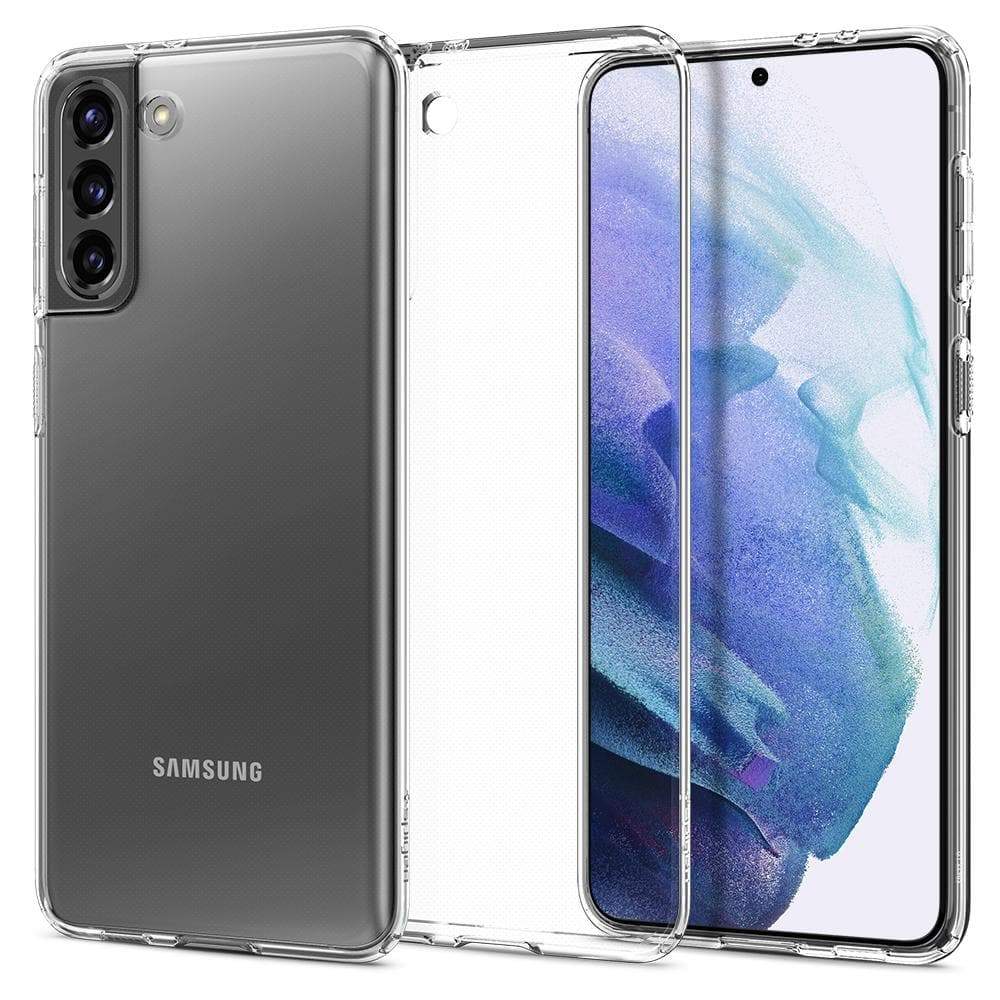ACS02419 - Galaxy S21 / Galaxy S21 5G Case Liquid Crystal in crystal clear showing the back, inside and front