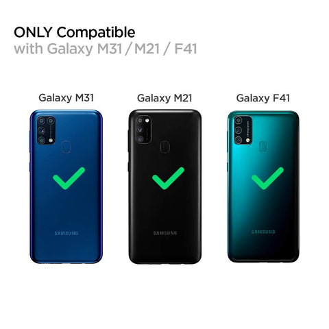 Tempered Glass for Galaxy F41 / M31 / M21-1 Pack