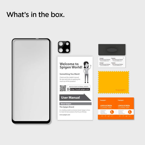 Tempered Glass Screen Guard Protector for Xiaomi Redmi Note 9 Pro / 9 Pro Max / 9S - Front glass x 1 / Camera lens protector x 1