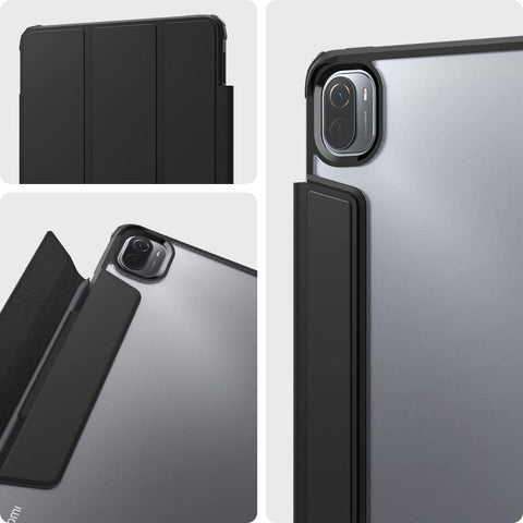 Spigen Ultra Hybrid Pro Full Cover Folio Case For Xiaomi Pad 5 Pro 5G / Pad 5 Pro/Pad 5 [Pencil Holder] [Trifold Stand] - Black