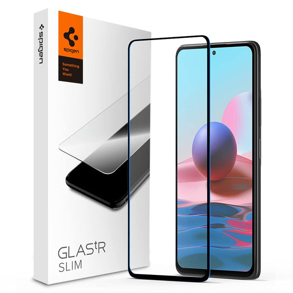 Full Coverage Tempered Glass Compatible For Redmi Note 10 and Redmi Note 10S - 1 Pack