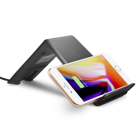 10W, F303W 2Nd Ver Wireless, Usb Charger Fast Qi Certified Charging Pad Compatible For Iphone, Galaxy, Oneplus & Other Qi Devices - (Black)