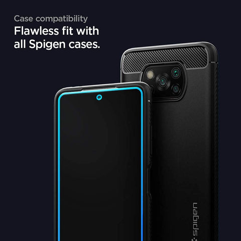 Full Coverage Tempered Glass Screen Guard for POCO X3 - 1 Pack