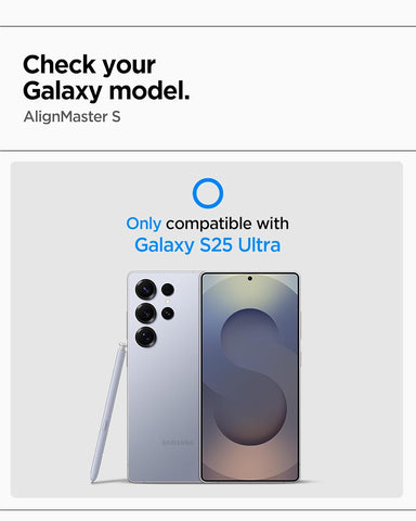 Spigen AlignMaster S Tempered Glass Screen Guard for Galaxy S25 Ultra [3 Pack]