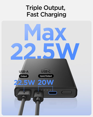 Alloy Power Bank (10,000mAh, 22.5W) with PD3.0 & QC3.0