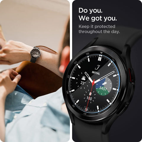 Ez Fit Tempered Glass for Galaxy Watch 4 Classic 46mm - 2 Pack
