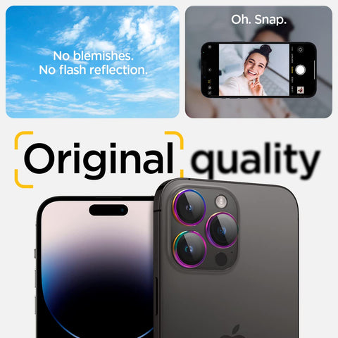 iPhone 15 Series - Camera Lens Protector EZ Fit Optik Pro (Rainbow) - 1 Pack