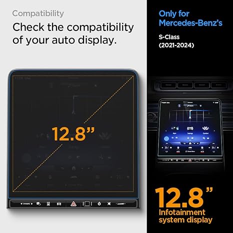 Mercedes S-Class 2021 Screen Protector EZ FIT GLAS.tR Anti-Glare
