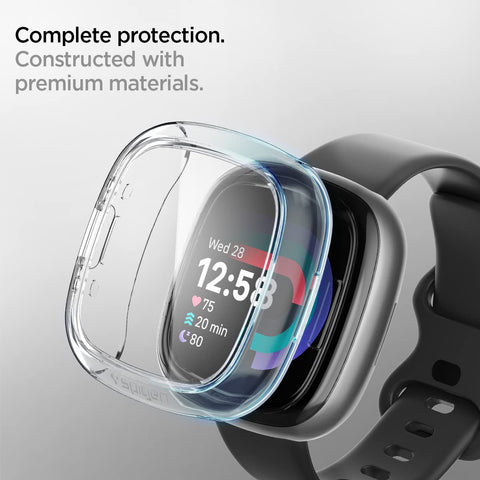 Ultra Hybrid Case Cover for Fitbit Versa 4 / Sense 2 - Crystal Clear (Watch not Included)