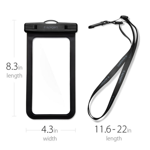 Aqua Shield Waterproof Cover Case A600 (Mobile Device Upto 6.2") - Black (1P)